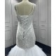 Sleeveless Wedding Dress V Neck Bridal Gowns Open Back Custom Made Robe de Mariage