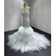 Sleeveless Wedding Dress V Neck Bridal Gowns Open Back Custom Made Robe de Mariage