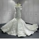 Sleeveless Wedding Dresses 3D Flowers Mermaid Bridal Dress White Ivory Vestido De Novia 2024 Hot Sale Wedding Gown