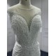 Sleeveless White Ivory Wedding Dress Princess Ball Gown Scoop Neck Bridal Gown Long vestidos de novia 2024