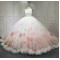 Sleeveless White Quinceanera Dresses for 3D Flowers Appliques Ball Gown Sweet 15 Prom Party Dresses