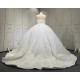 Spaghetti Strap Wedding Dress For Women 3D Flowers Luxury Bridal Gowns Robe De Mariee