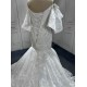 Strapless Lace Appliques Bride Dress Mermaid Princess Vestido De Noivas 2024 Hot Sale Wedding Gown