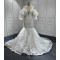 Strapless Lace Appliques Bride Dress Mermaid Princess Vestido De Noivas 2024 Hot Sale Wedding Gown