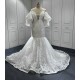 Strapless Lace Appliques Bride Dress Mermaid Princess Vestido De Noivas 2024 Hot Sale Wedding Gown