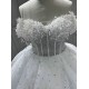 Strapless Wedding Dresses Sleeveless Bride Dresses Pearl vestidos de novia robe de mariee