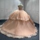 Sweetheart Neck Pink Quinceanera Dress Sleeveless Vestidos De 15 Anos Girls Ball Gown Sweet 16 Dresses