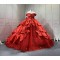 Sweetheart Neck Red Quinceanera Dresses for 15 Anos Off The Shoulder Ball Gown Tulle Floor Length Girl Women Dress