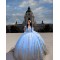 Sweetheart Neck Sky Blue Quinceanera Dress 2024 Formal Vestidos De 15 Anos Sequin Cocktail Dresses