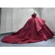 Tiered Burgundy Quinceanera Dresses Strapless Appliques Floor Length Vestidos De Baile Customised