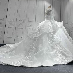 Vestido De Noiva 2024 Long Sleeves Wedding Dress Ball Gown Lace Bridal Gown Custom Made Robe De Mariee