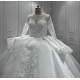 Vestido De Noiva 2024 Long Sleeves Wedding Dress Ball Gown Lace Bridal Gown Custom Made Robe De Mariee