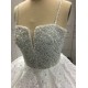 Vestido De Novia Arabic Spaghetti Strap Wedding Dresses 2024 Sequin Robe De Mariage Bride Dress