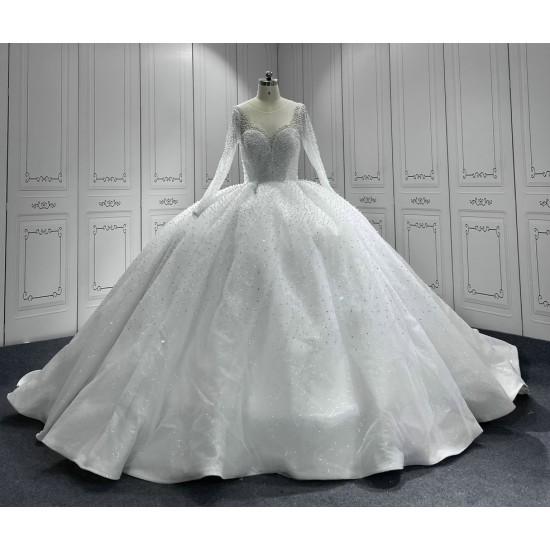 Vestidos De Noiva Long Sleeves Princess Wedding Dresses Ball Gown Dresses Bridal Gowns robe de mariage 2024