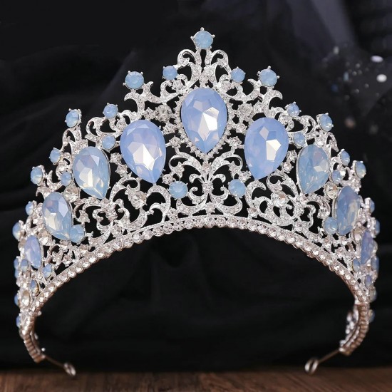 Vintage Baroque Bridal Crystal Crown Rhinestone Tiaras Princess Queen Bride Wedding Party Prom Headdress Hair Accessories