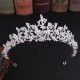 Vintage Baroque Crystal Crown Heart Luxury Bridal Rhinestone Tiaras Prom Pageant Diadem Handmade Headdress Hair Accessories