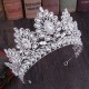 Vintage Baroque Style Rhinestone Tiaras High Quality Large High Quality Crystal Crown Wedding Party Headdress Hair Accessories