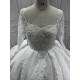 Vintage Lace Long Sleeve Wedding Dresses Square Collar Bridal Gowns Robe De Mariee