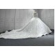 Vintage Off Shoulder Wedding Dresses Strapless Lace Tulle Sweep Train New Design Bridal Gowns