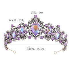 Wedding Crown Hair Jewelry Bridal Headpiece Woman Baroque Rhinestone Crystal Tiaras Bride Party Crowns Brithday Hair Accessories