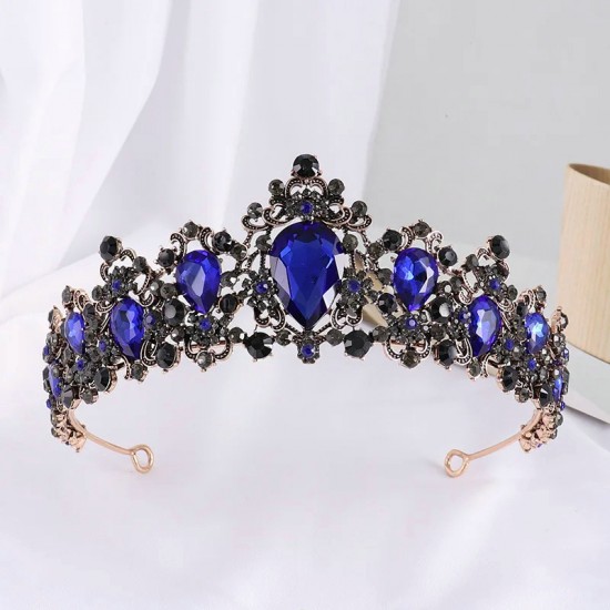 Wedding Crown Hair Jewelry Bridal Headpiece Woman Baroque Rhinestone Crystal Tiaras Bride Party Crowns Brithday Hair Accessories