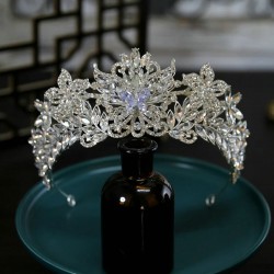 Wedding Crowns Bridal Headwear Butterfly Flower Diadem Princess Luxury Pageant Hair Jewelry Women Headpieces Hair Accessories