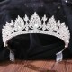 Wedding Hair Accessories Baroque Rhinestone Crystal Crown Tiara Wedding Headdress Party Bridal Hair Jewelry Tiaras with Comb