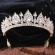 Wedding Hair Accessories Baroque Rhinestone Crystal Crown Tiara Wedding Headdress Party Bridal Hair Jewelry Tiaras with Comb