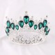 Wedding Hair Tiara Big Crystal Bridal Tiara Crown Queen Diadem Veil Tiaras Rhinestone Hair Accessories Headpieces Head Jewelry