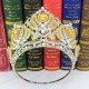 Wedding Hair Tiara Crystal Bridal Big Crown Silver Color Diadem Veil Tiaras Rhinestone Hair Accessories Headpieces Head Jewelry