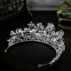 Wedding Hair Tiara Crystal Rhinestone Luxury Fashion Bridal Crown Flower Diadem Headband Hair Accessories Headdress Head Jewelry