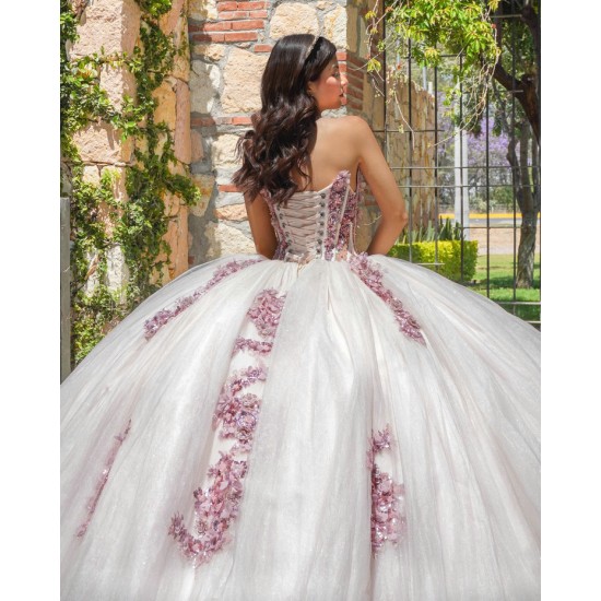 White Quinceanera Dress Jacket Sleeveless Pearl Lace Appliques Birthday Party Gowns Crystal V Neck Crystal  Girls Ball Gown Sweet 16 Dresses