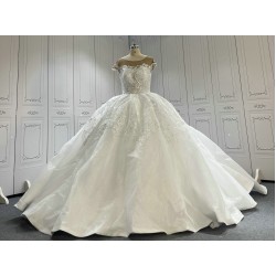 Sleevelss Budget African Ball Gown Wedding Dress CBWD0013