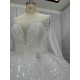 Sparkle Ball Gown Wedding Dresses With Pearls CBWD0015