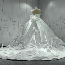 Strapless High Quality Satin Wedding Ball Gowns CBWD0011