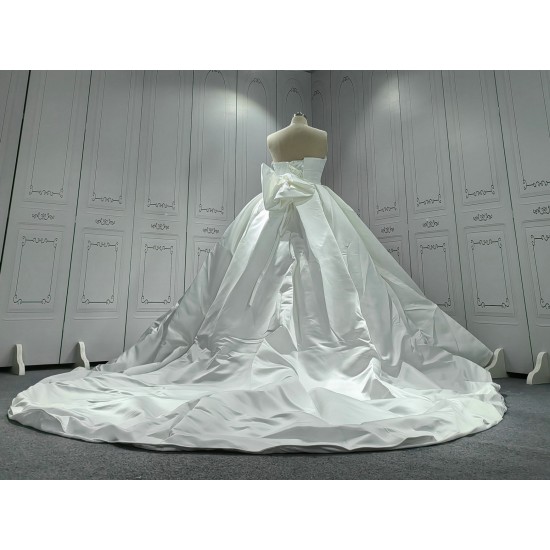 Strapless High Quality Satin Wedding Ball Gowns CBWD0011