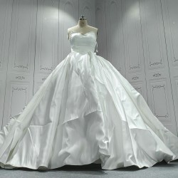 Strapless High Quality Satin Wedding Ball Gowns CBWD0011