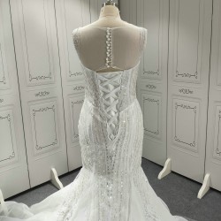 Sweetheart Fully Beaded Luxury Mermaid Wedding Dress CBWD009