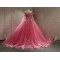 Tulle Lace Fuchisa Hot Pink Prom Party Dress