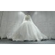 V Neck Fully Beaded Luxury Wedding Dress With Long Sleeves CBWD003