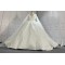 V Neck Glitter Ball Gown Wedding Dress With Shawl Sleeves CBWD002